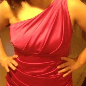 Fuchsia bridesmaid dress